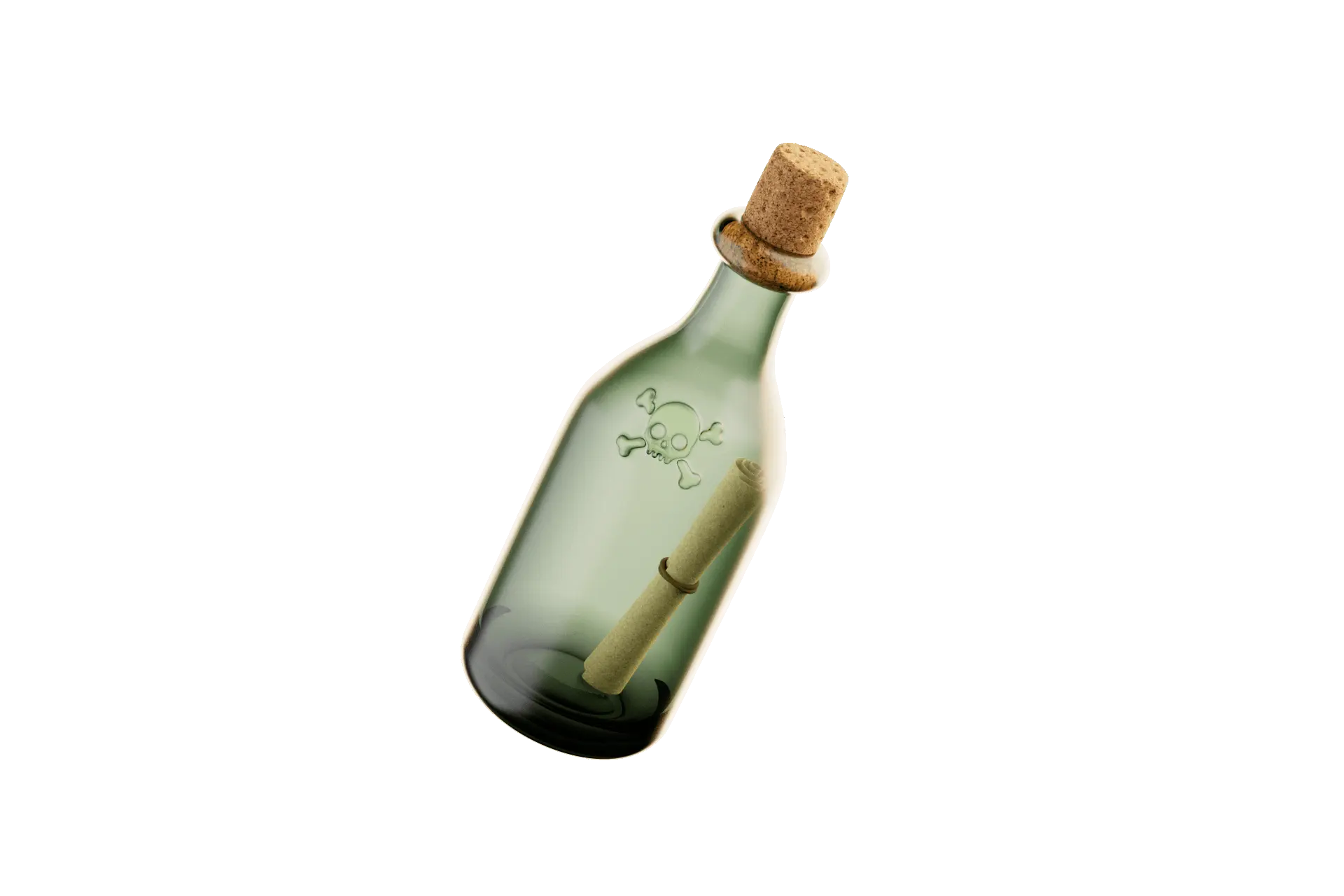A message in a bottle